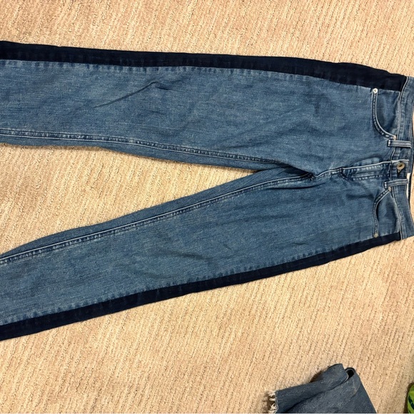 Rag & Bone Two-Tone Blue Jeans - Picture 3 of 5